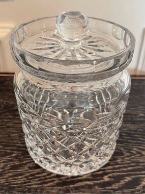 waterford crystal lismore biscuit barrel